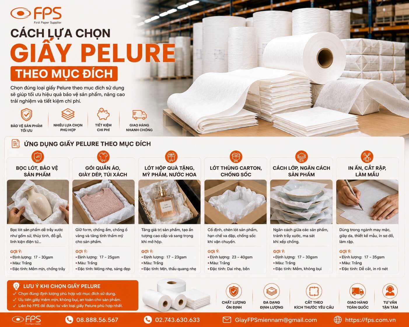 Cách chọn giấy pelure theo Mục đích sủ dụng